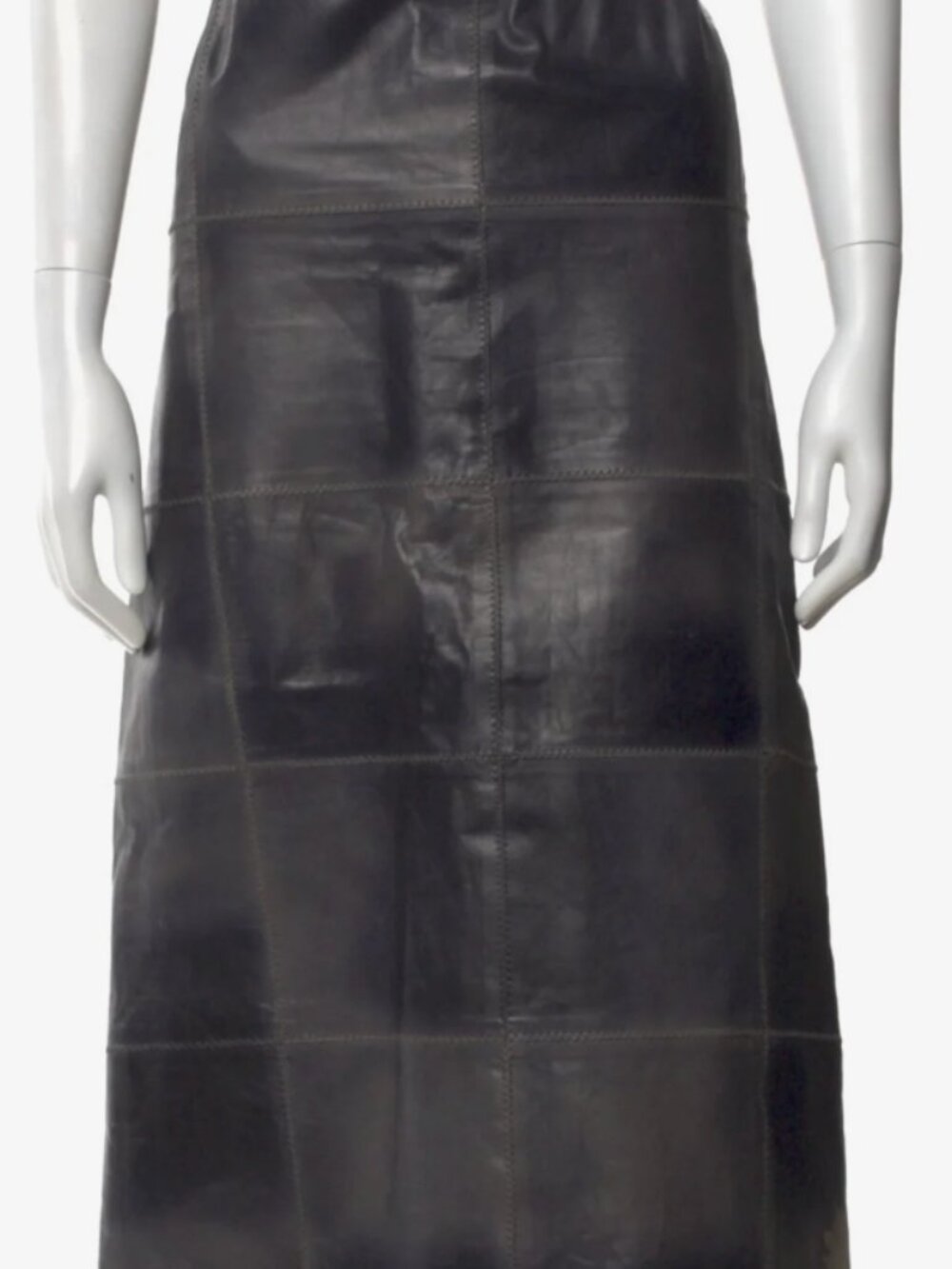 Tom Ford Patch Calf Leather Knee-Length Skirt - Picture 6 of 6
